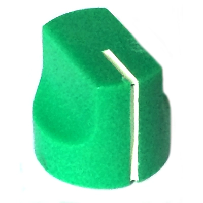 16mm mini Davies 1510-style knob - Green