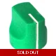 16mm mini Davies 1510-style knob - Green