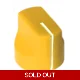 16mm mini Davies 1510-style knob - Yellow