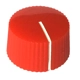 20mm Low Profile Knurled Plastic Knob - Red