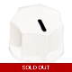 14mm Micro MXR-Style Knob - White