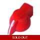 Chicken Head Knob - Red Plastic