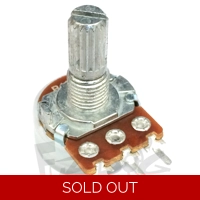 6mm Pots - 20K W-Taper Splined