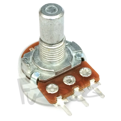 6.35mm Pots - Log - Horizontal Pin, Round Shaft