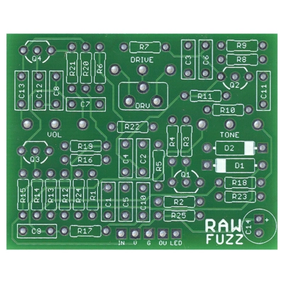 Fuzz Raw - V2 (4 transistor)