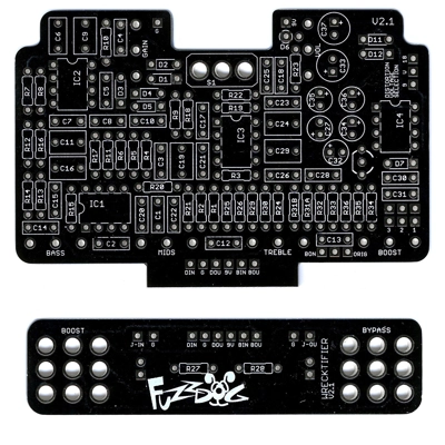 Wrecktifier - Main PCB + Daughterboard Set