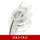 Chicken Head Knob - Clear Plastic