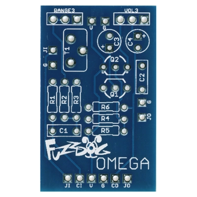 FuzzPup Omega Treble Boost PCB