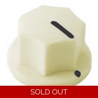 20mm MXR-style fluted knob - Cream
