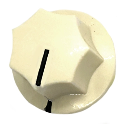 Large fluted knob - Cream