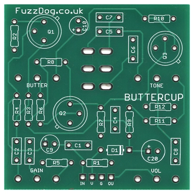 Buttercup Fuzz PCB