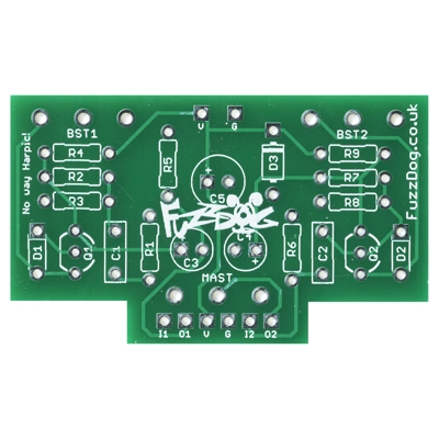 Double-Down Boner Boost Vertical PCB