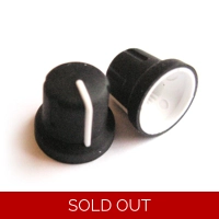 Soft-touch rubber 16x15mm knob - ..