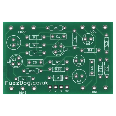 Sam Ash FuzzStainer PCB