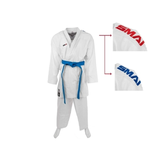 KARATE SUIT - JIN SUPRIME KUMITE 7OZ RØD OG BLÅ JAKKE