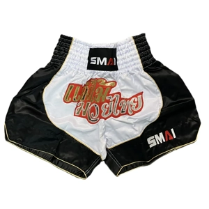 Thai Shorts Hvid/Sort