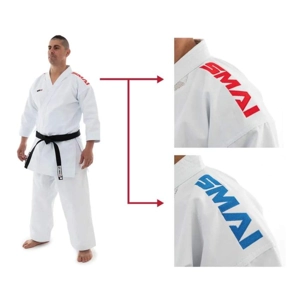 KARATE SUIT - KAMINARI X 14OZ PAKKE - RØD OG BLÅ JAKKE