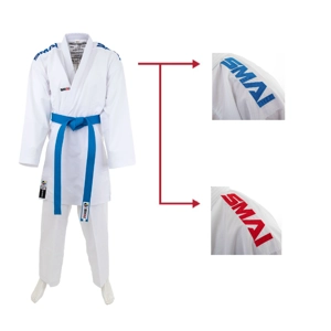 KARATE SUIT - Pro Fighter KUMITE 9OZ RØD OG BLÅ JAKKE