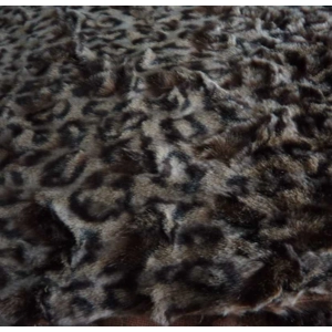 Brown swirl Fur fabric