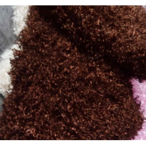 Chocolate curl/wave Plush fur