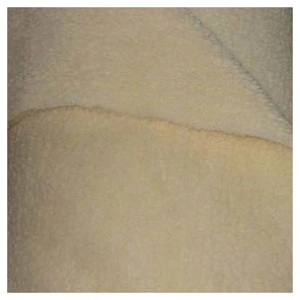 Cream curly fleece