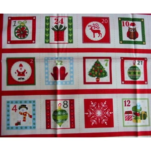 numbered pockets advent panel