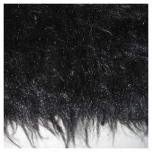 Black- long haired fur