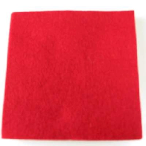Red felt square