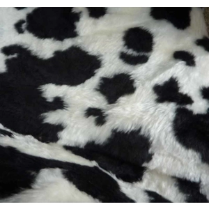 Black & White Cow  fur