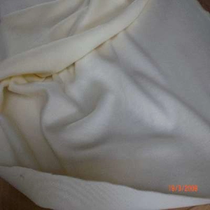 White flat fleece