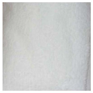 White fleece curly