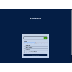 Strong Passwords