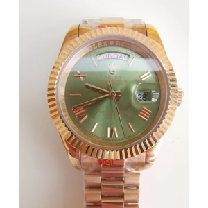 dd rose gold olive dial 40mm
