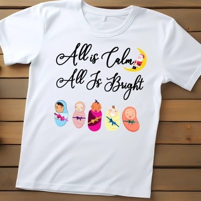 All is Calm All is Bright Long Sleeve T-shirt All is Calm All is Bright Long Sleeve T-shirt