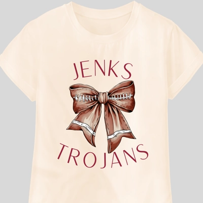 Jenks Football Bow Jenks Football Bow