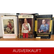DREI ALTE BÜCHER Kaiser Franz Joseph von Österreich, Habsburg, Conte Corti