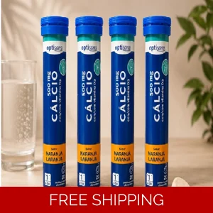 Optisana Calcium + Vitamin D3 Orange Flavor 80 Effervescent Premium Quality