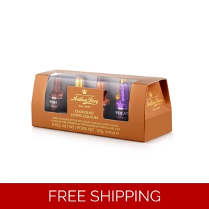 Anthon Berg Coffee Liqueurs Chocolate x 8 Bottles 125g - 4.41Oz Christmas Gift