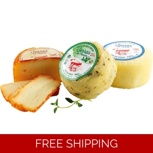 Portugal Tripack Cow and Sheep Cheese 3 Flavors Penela Mountains 3 x 90g 9.52 Oz