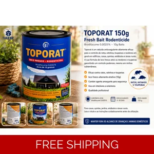 TOPORAT 150g Stop Moles Brodifacoum Rodenticide  Rats, Mice