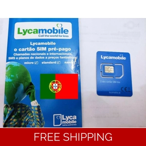 Lycamobile Portugal SIM CARD Prepaid EU Roaming Free