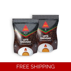 Delta Coffee Whole Beans - Portuguese Roasted 2 x 250g Cafe Portugal 2 x 0.55lb