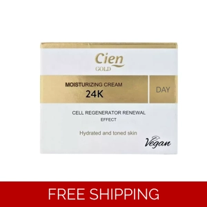 Cien Gold 24k Cell Regenerating Day Cream 50ml Makes Skin Hydrated and Toned