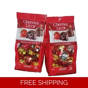 Dark Chocolates 24 Cherry Liqueurs Sweet Gift like Ferrero MON CHERI 300g
