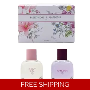 ZARA Breezy Rose & Gardenia 2 x 90ml Duo Set Women Fragrance Spray New 2x 3.04oz