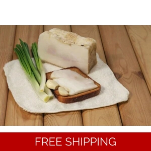 Salted Natural Pork lard Salo Black Pig Bacon 600 g - 1.32 lbs Alentejo Portugal