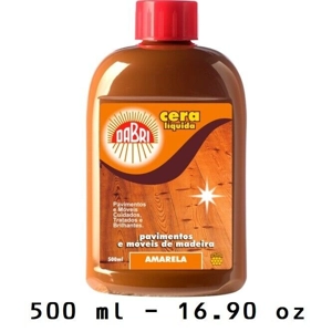 Liquid Wax for Floors and Mosaic Yellow Color 500ml 16.90 oz Dabri Cera Liquida