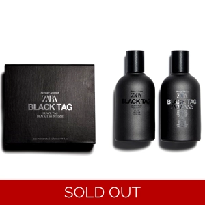 Zara Black Tag + Black Tag Intense Duo Set 2 x 100 ml 3.38 oz Eau De Parfum Mens