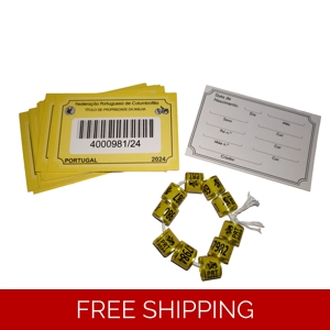 Racing Rings Pigeons 2024 Portugal Official Bands Washers with ID Cards