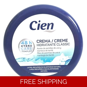 Cien Moisturizing Classic 250ml - Face Body Cream Grape Seeds and Shea Butter